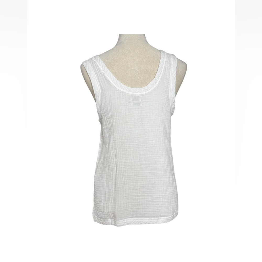 Faherty White Scoop Neck Tank Top - Picture 8 of 9